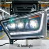 Jiefang J7 Super Bright Laser Triple-Lens Headlight Assembly for Modified Front Bumper.