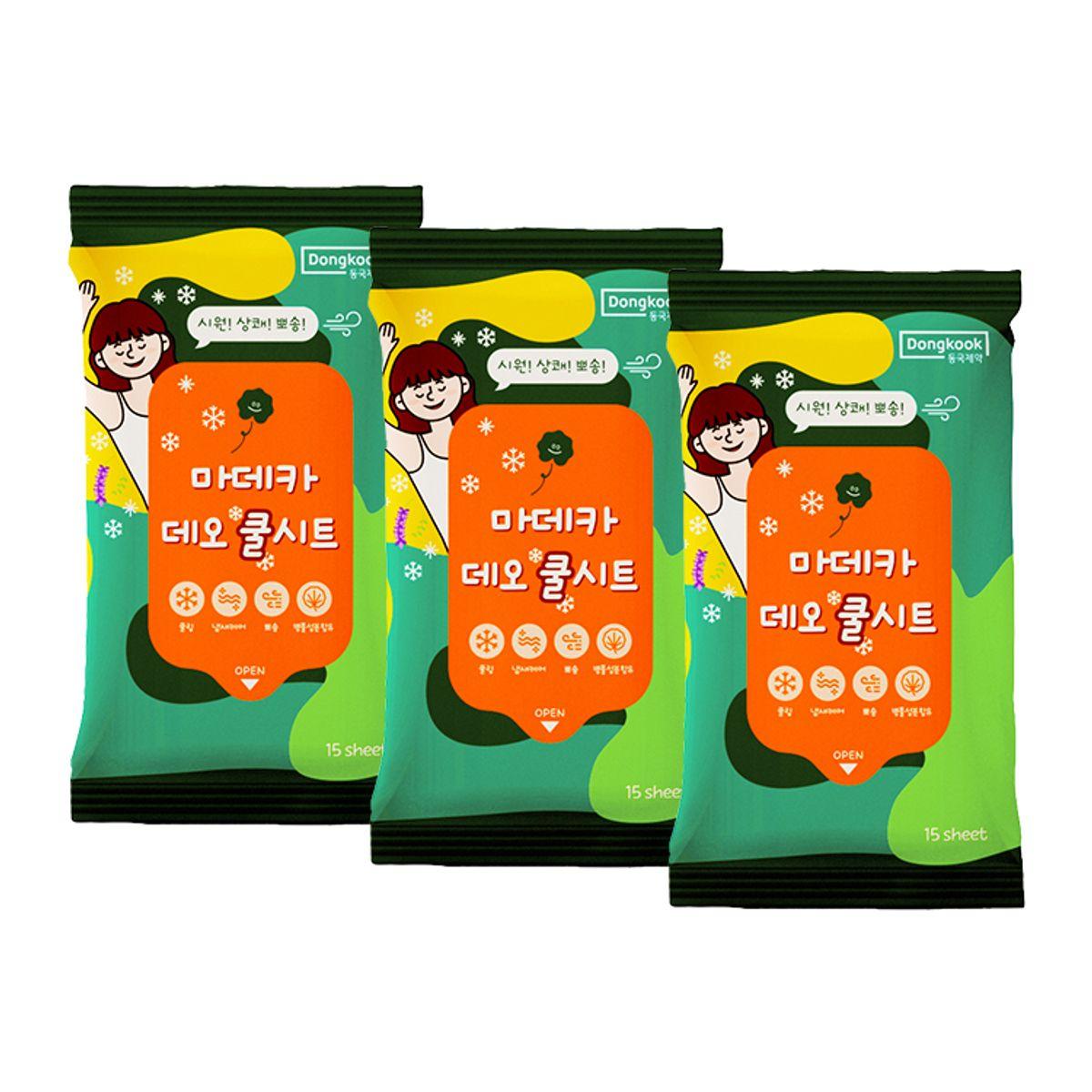 Madeca Deo Cool Sheets 15 sheets x 3 boxes