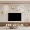 Creative Butterfly Wall Decor 3D Butterfly Sofa Tv Background Wall Decoration Wedding Party Living Room Decoration Pendant Craft