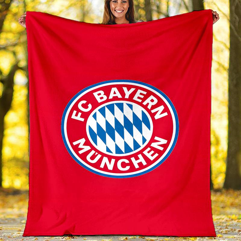 1pc B-Bayern Munich Theme Blanket - Digital Print, Polyester, Cozy for All Seasons, Perfect for Outdoor, and Travel