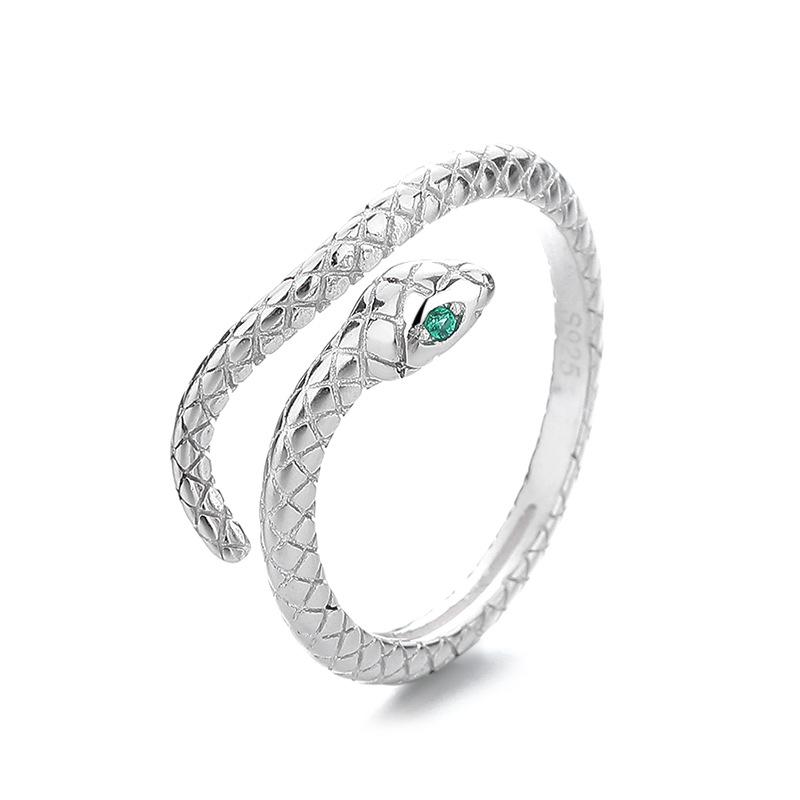 Natal Year, Little Spirit Snake Ring, Women'S High Sense Stacking, Wearing An Open Snake Ring, Personalized Jewelry, Tail Ring, Niche Design