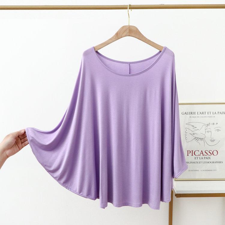 Plus Size 200 Jin Women's Batwing Sleeve Long Sleeve Modal T-Shirt