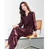 Fashion suit women's spring new style, high-end and elegant, slim and wide leg pants two-piece set