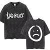 Washed Vintage Junior H Sad Boyz Tour T Shirts Men Women Hip Hop Fashion Tshirt Mens Oversized Crewneck Short Sleeve Tshirts