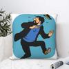 Captain Haddock Polyester Cushion Cover Adventures of TinT Fantasy Comics Home Car Decorative Washable Cojines Decorativos