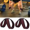 Soft Nylon and Spandex Figure 8 Weight Lifting Straps Gym Training Support Hand Protective Sleeves (M)