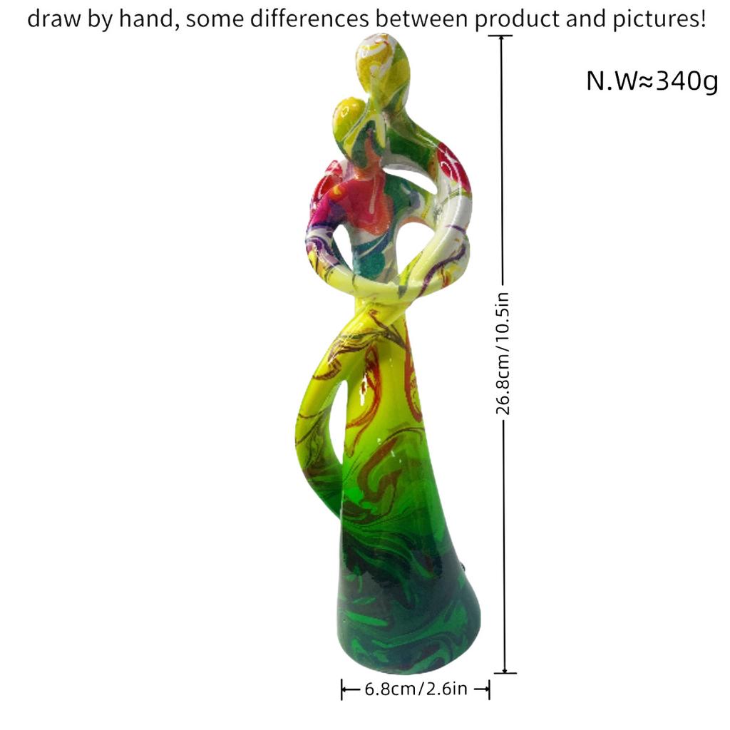 New Couple Embracing Ornaments for Living Room Home Resin Crafts Wine Cabinet Desk Decoration Gift