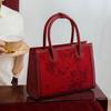 Red Large-Capacity Handbag, Wedding Gift, Bride Daughter Mother Bag, Mother-In-Law Wedding Bag