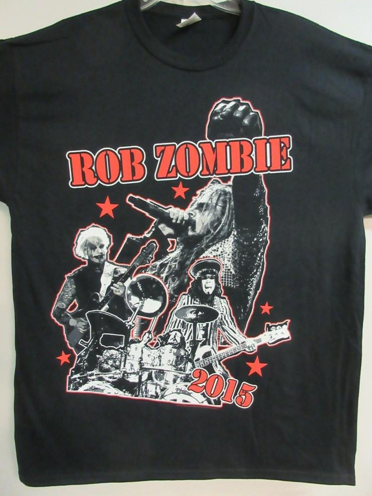 ROB ZOMBIE OFFICIAL MERCH LIVE STARS 2015 BAND CONCERT MUSIC  EXTRA LARGE Unisex T-Shirt XL