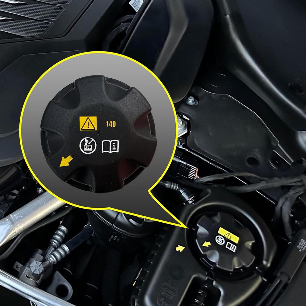 17117639020 17117521071 Radiator Expansion Tank Cap, Coolant Reservoir Cap Compatible With 2006-2025 BMW 128I 320I 328I 330I 335I 530I 540I 640I 740I