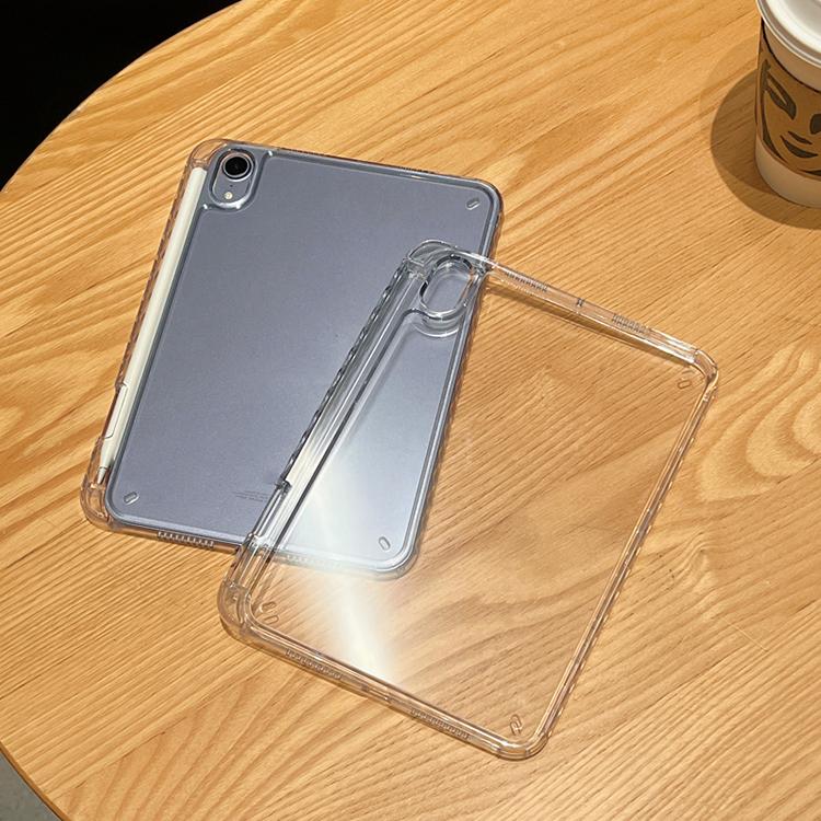 For iPad Clear Case Mini 7 2024 A17 Pro Transparent Case for iPad Mini 6 2021 8.3 Inch 2021 Single Back Case With Pencil Slot