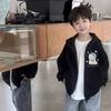 Autumn-Winter Y2K Cool Star Pattern Children's Hooded Sweatshirt for Medium-Size Kids - Comfortable and Warm Pullover Sweater