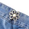 Flower Tighten Waist Buckle Zinc Zinc Alloy Jean Fit Tighten Buckles Sweet Pants Button Tightener  Women