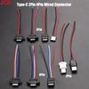 2/5/10pc Type-C 2P 4P USB Waterproof Connector With Direct Compression Male Connector Charger Plug Data Transmission Cable 3A 5V