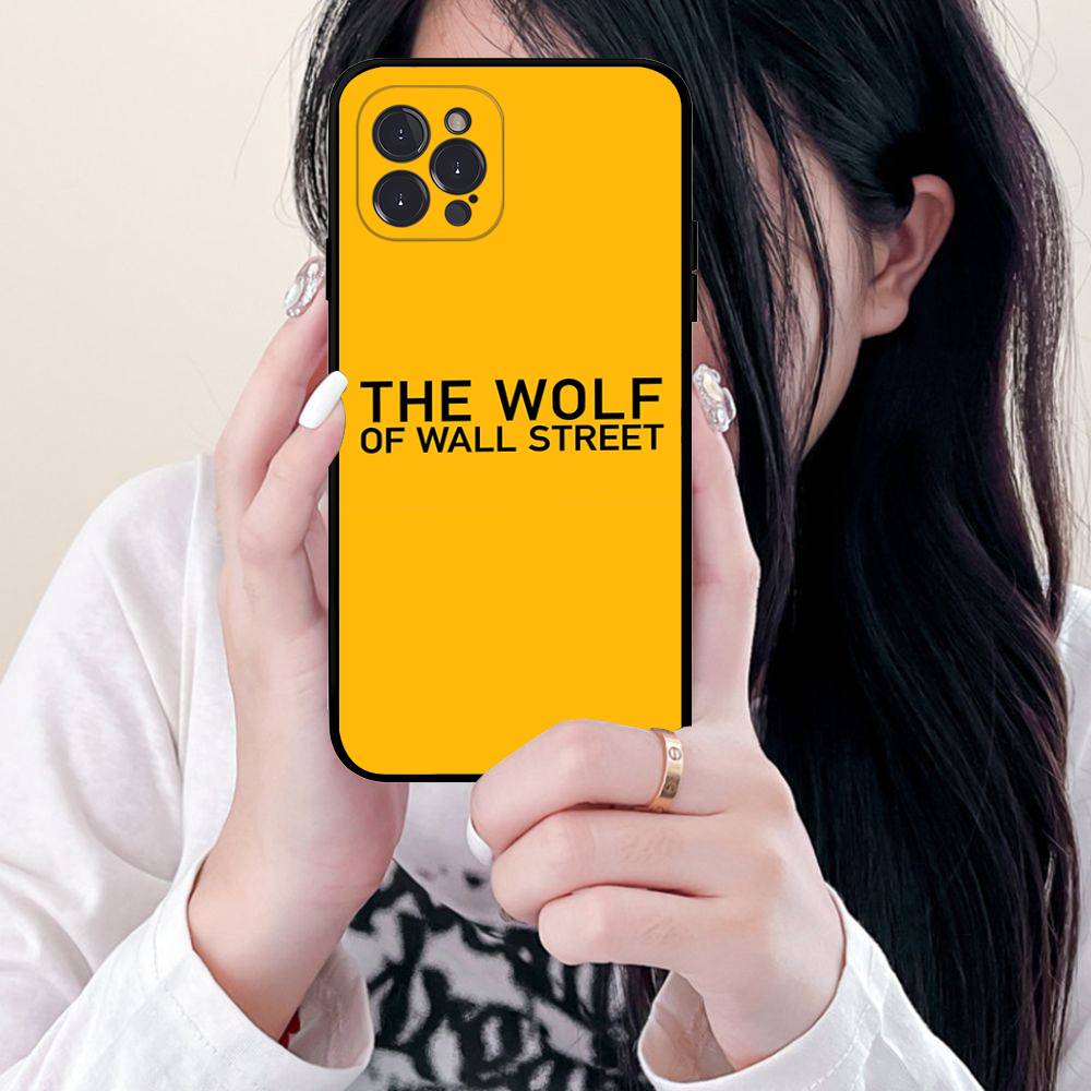 TV The W-Wolf Of W-Wall S-Street For Iphone 17 16 15 11 13 14 Pro Max Plus 12 Mini Black Shell Cover Phone Case