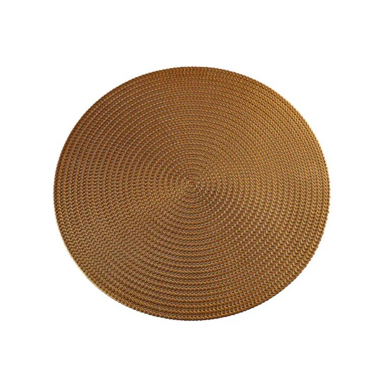 38CM Round PVC Placemat Kitchen Dining Table Mats Steak Pad Anti-scalding Insulation Pads Nordic Hotel Restaurant Home Decor