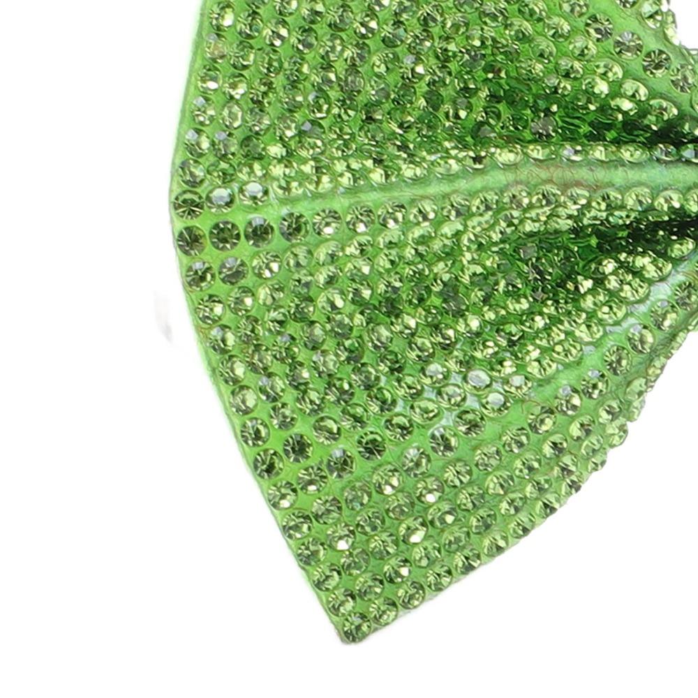 2pcs Sparkly Sequin Glitter Hair Bows Handmade Crystal Rhinestone Bows For Women