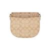 Coach Morgan 20 Snap Closure Detachable Shoulder Strap Leather Saddle Bag Crossbody Shoulder Bag Small Women bags Light-Khaki CH507-IMOT4