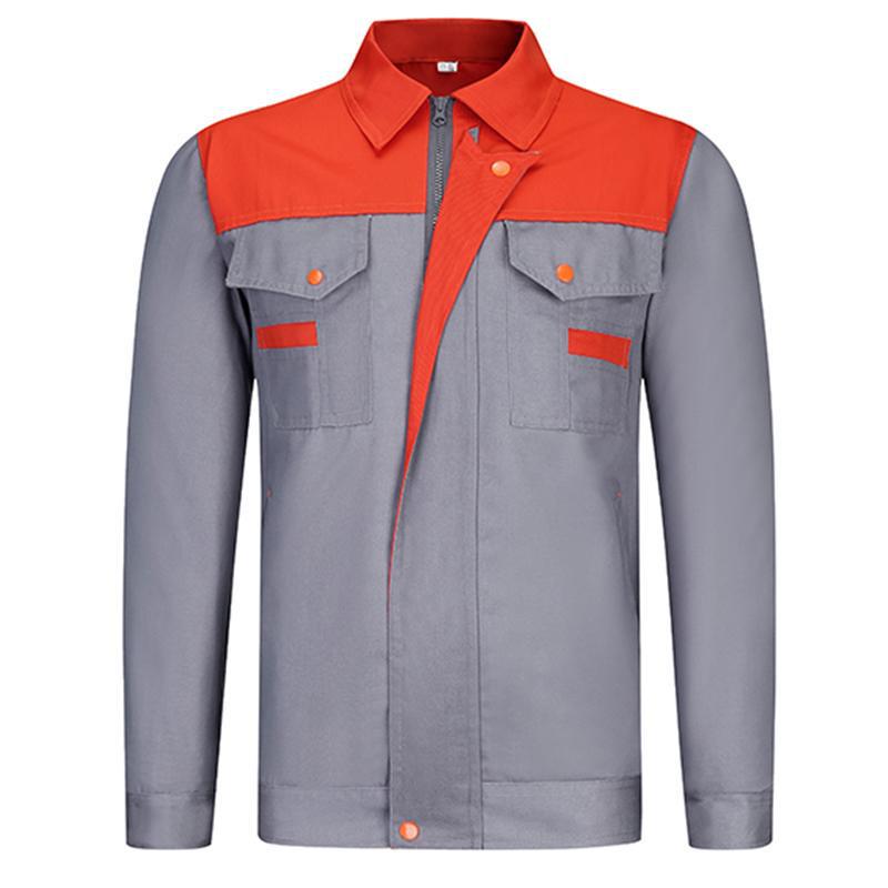 Men's Workwear Set: Wear-Resistant, Long Sleeve, Custom Logo & Embroidery for Auto Repair