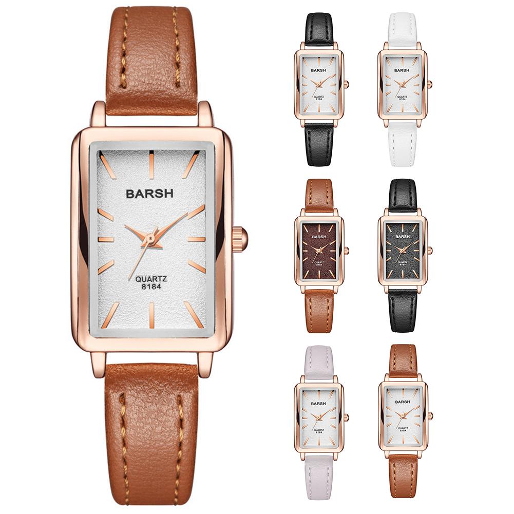 Montre à Quartz Pour Femme YUYTE - Cadran Papillon, Bracelet En Cuir PU, Couleur Blanc - Montre élégante Et Simple Avec Fermoir Papillon