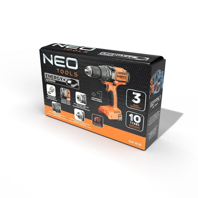 Brushless Drill/Driver With Impact 100Nm Energy+, 0Ah - T N04-616