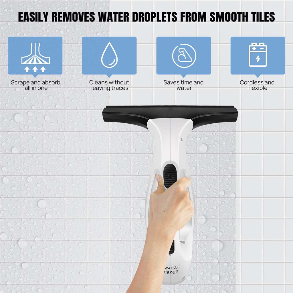 Small electric glass cleaning handheld window cleaning water absorption strong adsorption efficient portable artifact