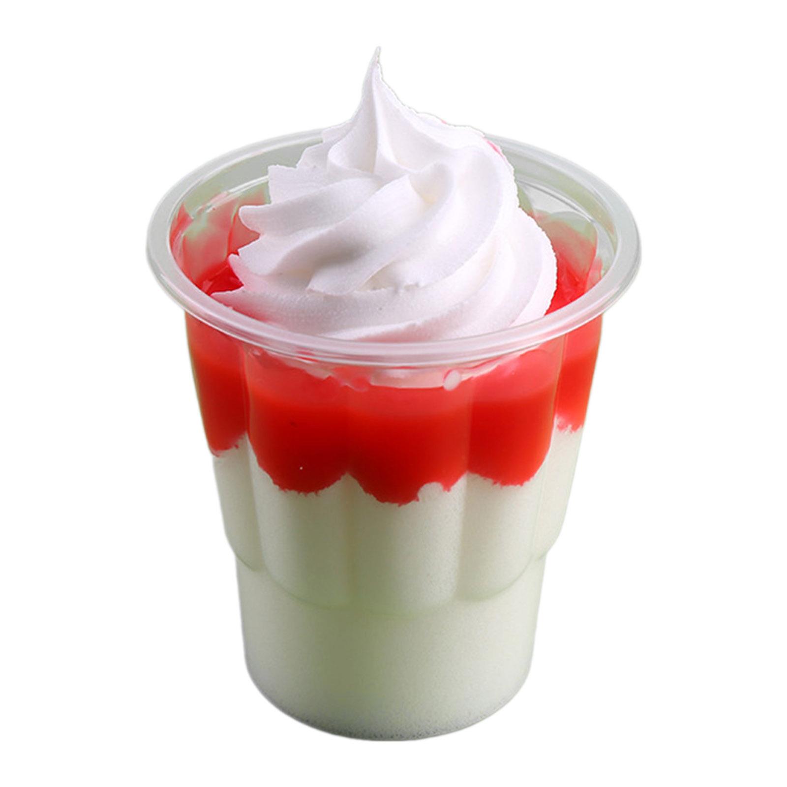 

Искусственная модель мороженого для реквизита для фотосъемки. Поддельная модель мороженого. Пластиковая модель мороженого для витрины магазина. красный