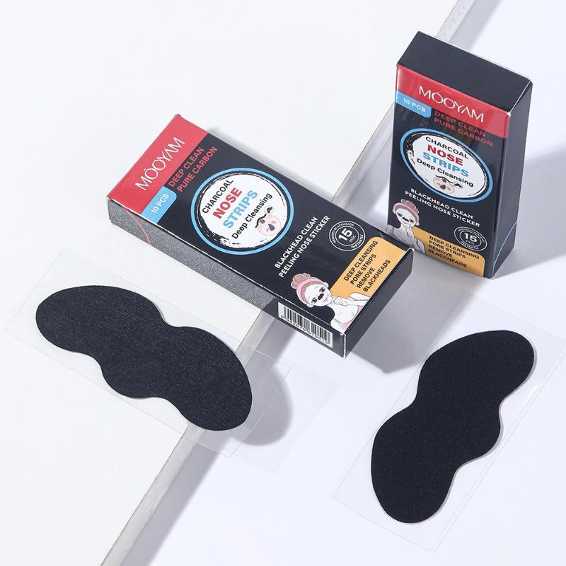 10Pcs Deep Cleansing Blackhead Nose Strips Pore Unclogging Gentle Patches for Acne Prone Skin Skincare Use one size