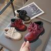 Girls Boots Bow Kids Fashion Buckle Cool Solid Color Toddler Girls Shoes Children Casual Boots Versatile Spring New Simple