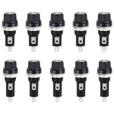 5Pcs Glass Tube Fuses Holders Corrosion Resistant Design Perfect For Replacing Fuses In Home And Automotive Applications