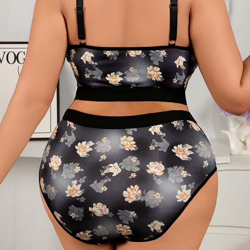 Dantelă la Spate Dorință Pură Sexy Maiou cu Bretele Imprimat Decolteu în V cu Cupă Fixă Integrată