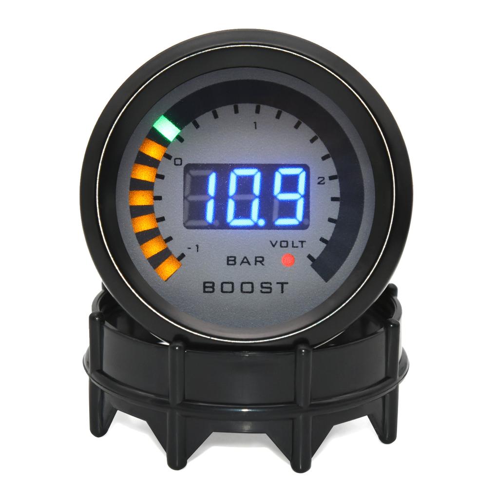 52MM Digital LED Boost EXT Exhaust Temp Gauge Voltmeter Voltage Air Fuel Ratio Gauge Oil Pressure Oil Temp Meter Car Gauge
