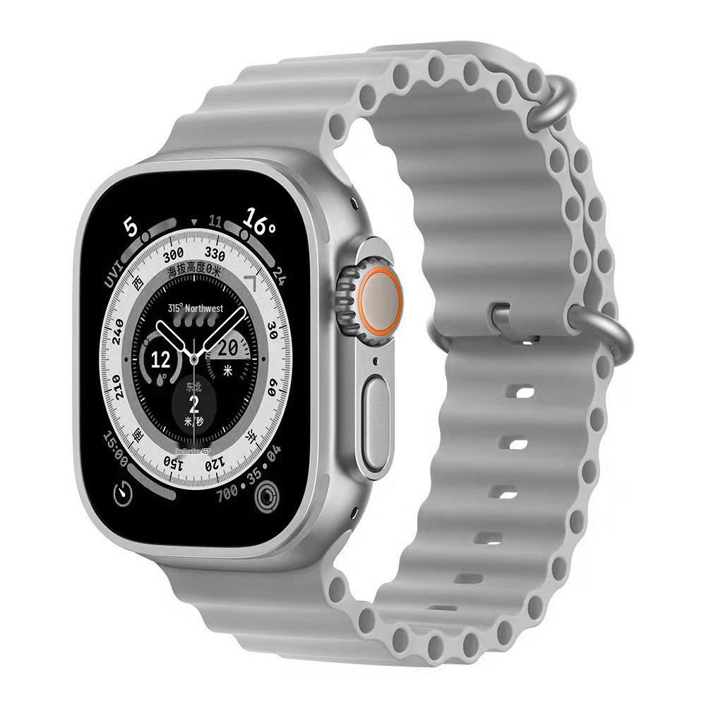 Compatibile con Cinturino in Silicone Apple Watch Serie 10, Cinturino Oceanico con Doppia Fibbia per Serie 9 e Modello Sportivo Ultra 11 Serie 2.