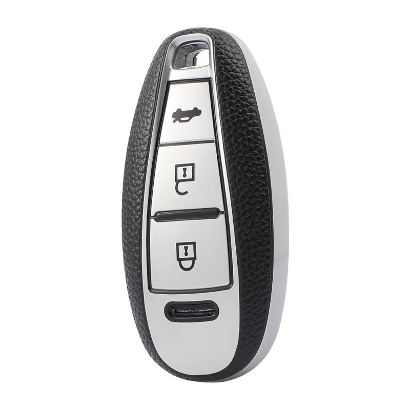 For Suzuki Baleno Ertiga Ciaz Ignis Kizashi Swift SX4 S-cross Vitars TPU Leather Car Smart Key Cover Case Bag Protector