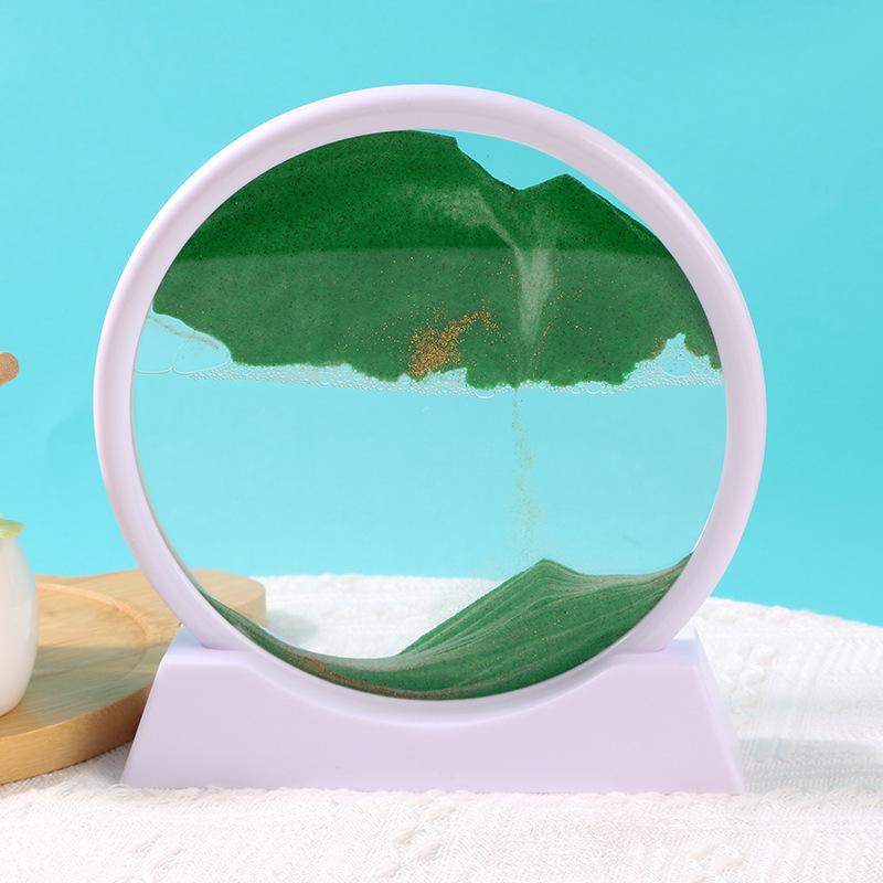 Quicksand Hourglass Ornament: Elegant Living Room, TV Cabinet, or Office Décor – Light Luxury Gift.