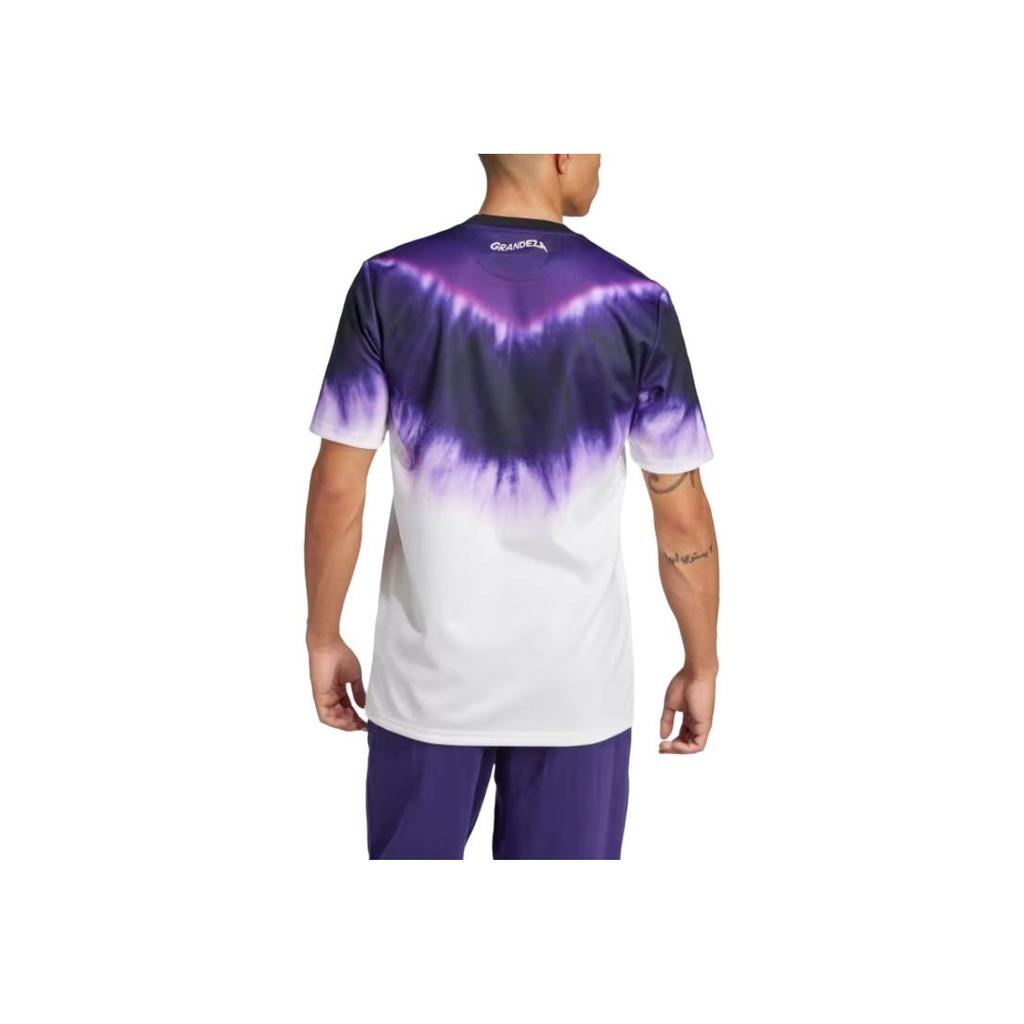 adidas Originals FW24 Real CNY Jsy Series Comfortable Simple Soft Short Sleeve T-Shirt Men Tops Purple White JF2590