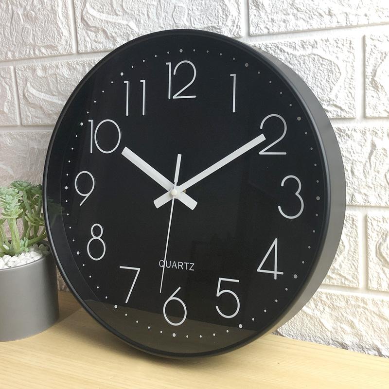 1Pc Clock Wall Clock Living Room Clock Wall Watch Quartz Clock Wall-mounted Creative Silent Watch Wall Clock