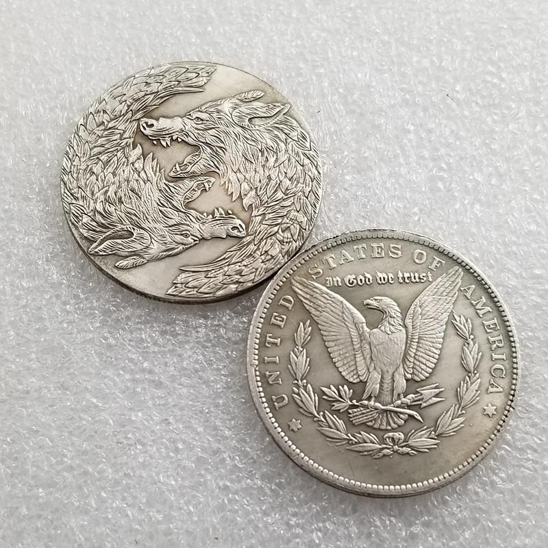 Obdachlosen-Gedenkmedaille, Gebrauchte Silberdollar, Antike Handwerkskunst
