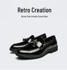 Ανδρικά Loafers με Φούντες Extra Μεγάλα: Παπούτσια Οδήγησης Slip-on από Λουστρίνι, Μεγέθη 38-48.