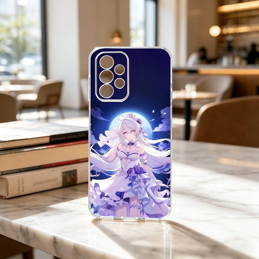 K-kiana Honkai-i Impact Game Phone Case Transparent Silicone Soft For Samsung S25,S24,S21,S22,S23,S30,Ultra,S20,Plus,Fe