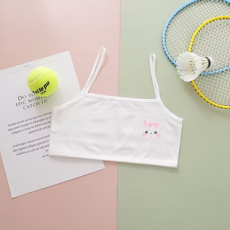 Girls Comfortable Bra Sports Training Bra Cotton Crop Top Kids Underwear 8-14years