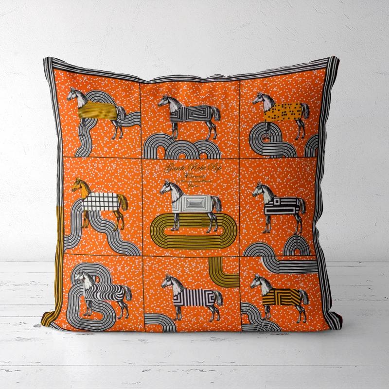 A Drop Shipping Printed Cushion Cover Decorative Pillowcases High-end Royal High Quality Thick Europe Rich Italy Design 28-#