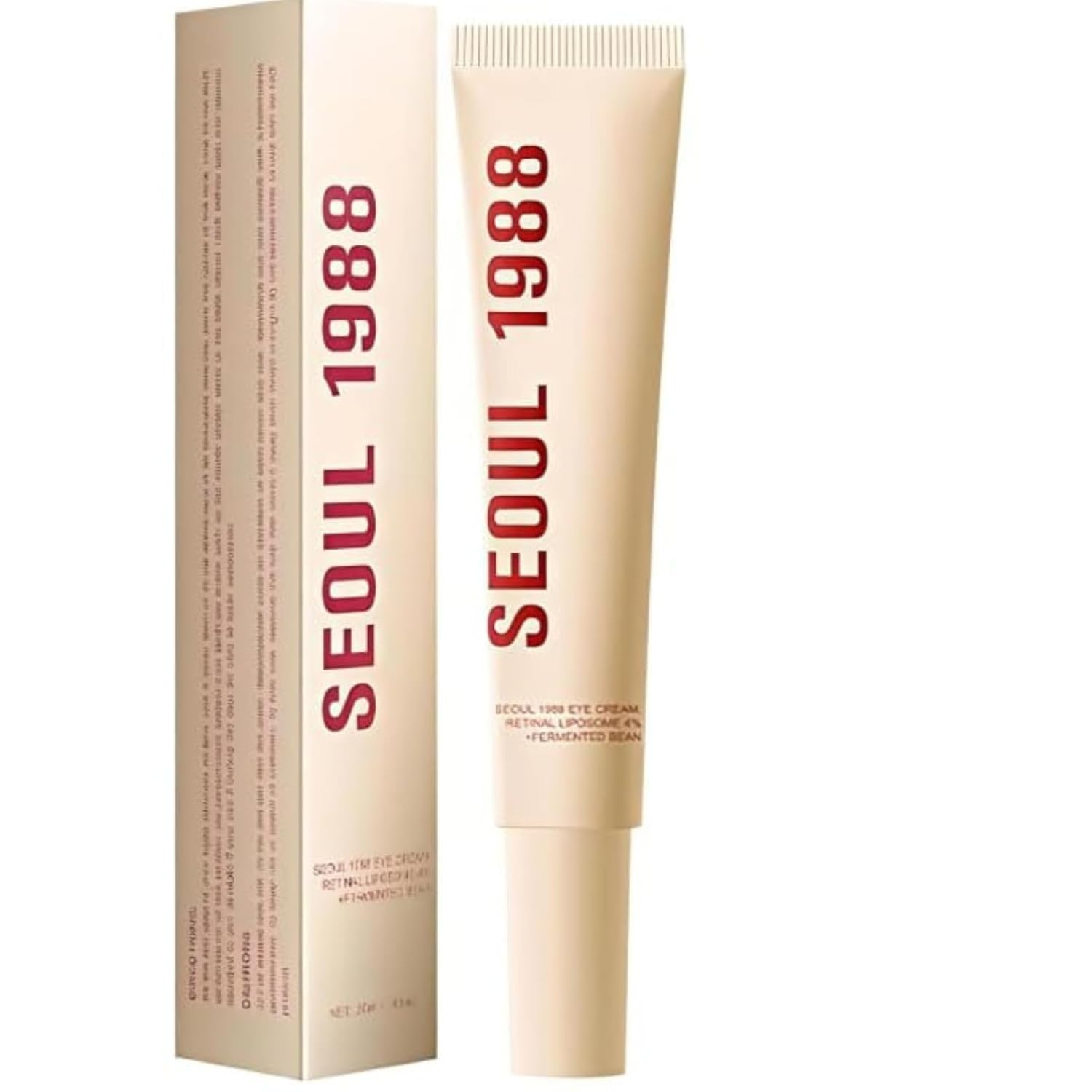 Koixurey SEOUL 1988 Eye Cream Retinal Liposome 4% + Fermented Bean Hydrating Korean Eye Cream with Retinal, Fermented Bean, Bakuchiol & Peptides -