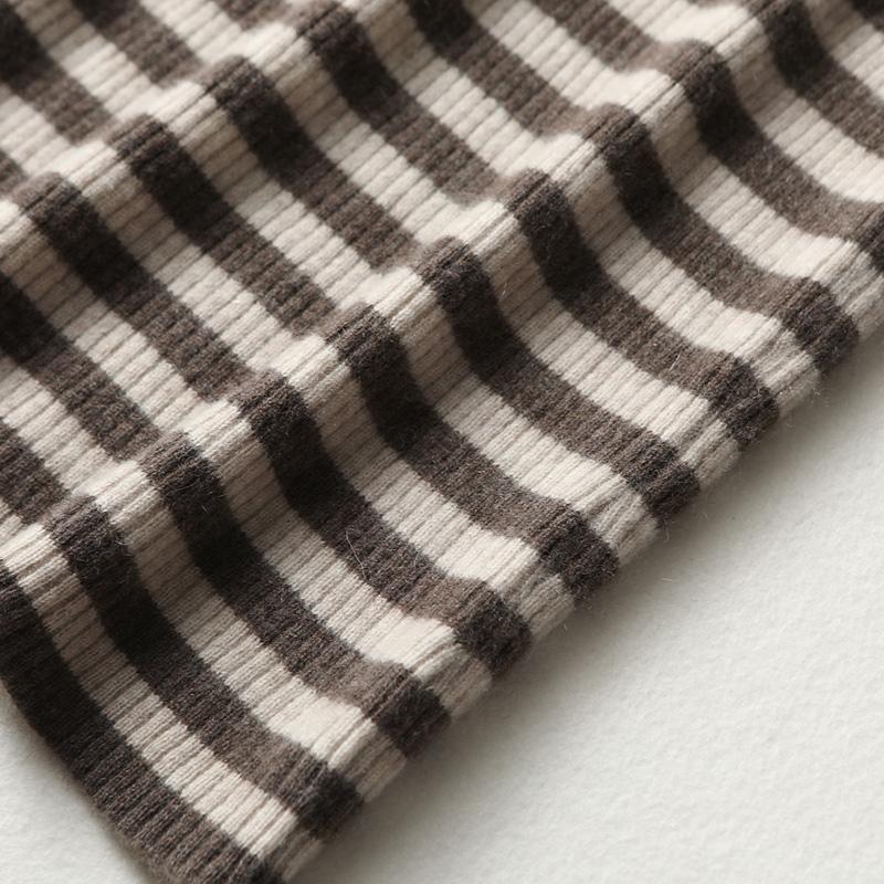 Women Sweater Dress 100% Wool MODERN NEW SAGA O-neck Striped Knit Long Pullover Winter Jumpers Wool Long Dress Female