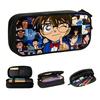 Detective Conan Edogawa Heiji Hattori Pencil Cases for Boys Girls Ran Mouri Kaito Kid Pen Box Bag School Accessories