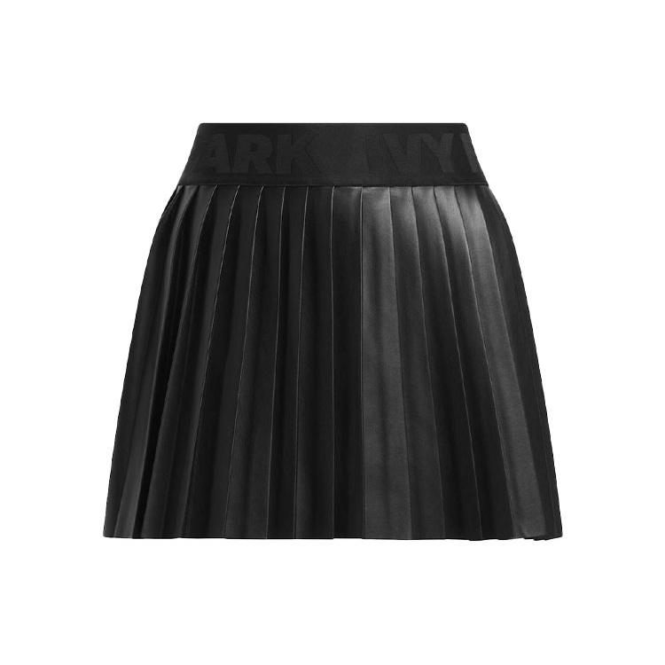 (WMNS) adidas originals x IVY PARK Leather Pleated Mini Skirt Black Women s IN8667 XS