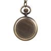 (Kung Pao Chicken)Vintage Round Dial Quartz Small Pocket Watch Classical Roman Scale Pocket Watch