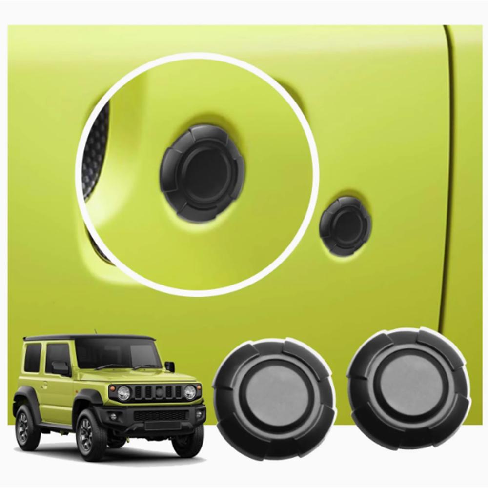 

2PCS Car Door Lock Keyhole Key Socket Decoration Door Key Jack Cover for Suzuki Jimny JB64 JB74 2019-2026 Exterior Accessories чёрный