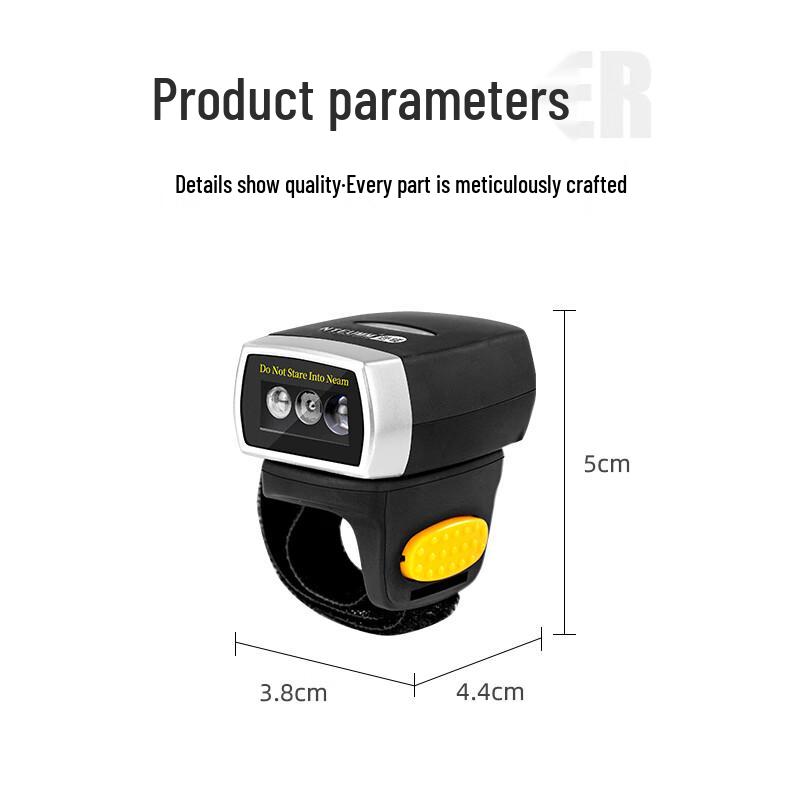 NTEUMM Wireless 2D Bluetooth Wearable Barcode Scanner