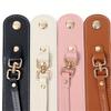 2PCS Portable Strap Holder with Clasp Women Beach Outdoor Snap-On Leather Glove Holder for Handbag Hat Towel